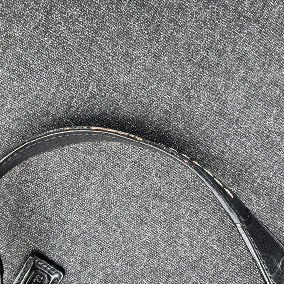 Vintage Coach Weekender Black Leather Tote Bag - Picture 9 of 13